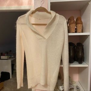 Cream long sleeve sweater